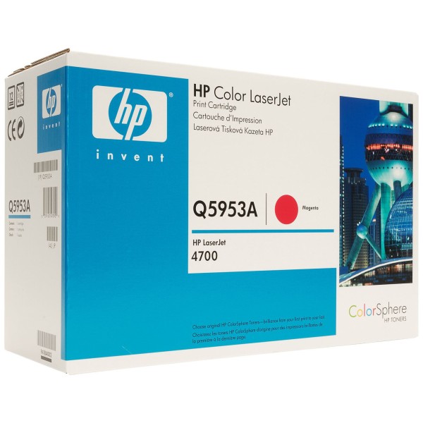 Картридж HP 643A magenta Q5953A для принтера Color LaserJet 4700dn, 4700, 4700n