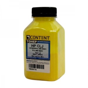 Тонер HP CLJ CP2025 Yellow (80 гр) CONTENT