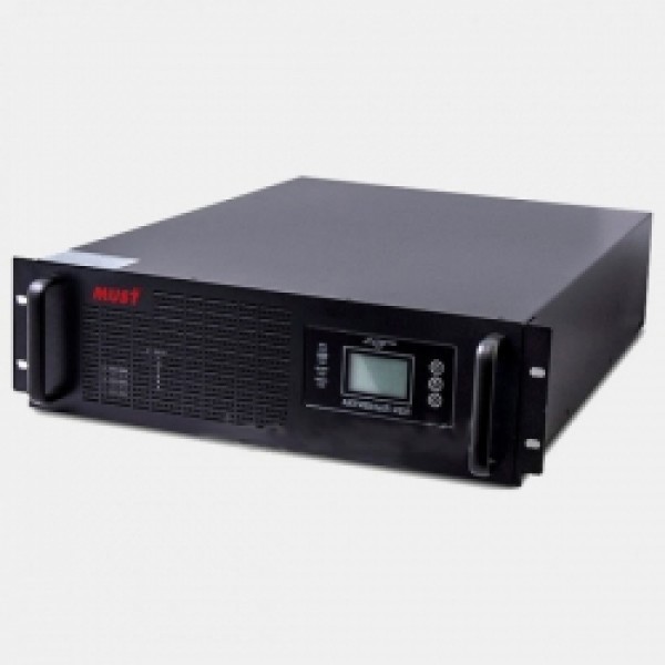 EH 5112 MUST 19" rack on-line UPS 2000VA LCD RS232 RJ45 battery: 12V7AH*8