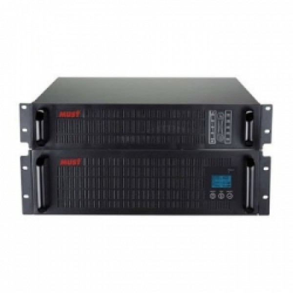 EH5110 rack online ups 10kva with batterypack(12V7.2AH*16pcs) RS232 220Vac50Hz LCD display, with SNMP slot terminal input and output