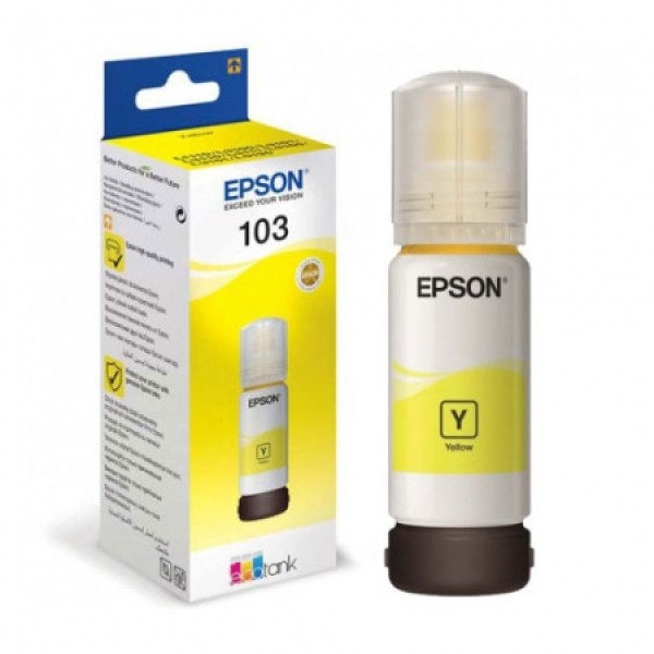 Чернила Epson 103 EcoTank Yellow 65ml C13T00S44A Original